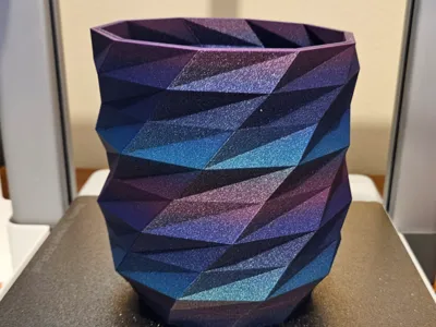 Modern Polygon Twist Vase