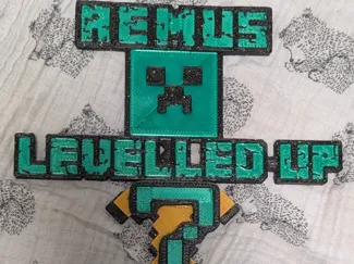 Minecraft Cake Topper
