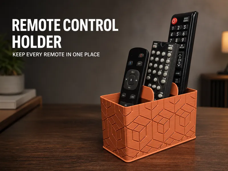 Geometric Remote Control Holder