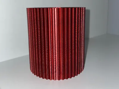 ROUND PLANTER VERTICAL LINES