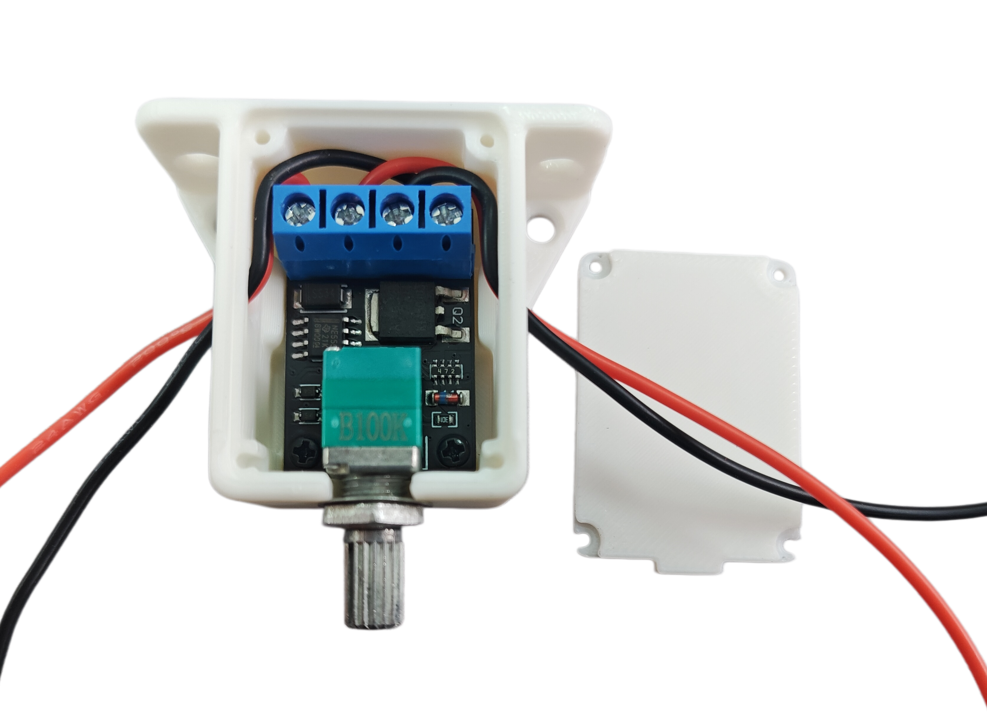 Miniatura 1 do modelo 3D PWM直流电机调速器外壳