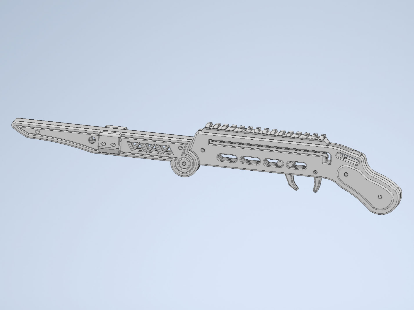 折叠皮筋弹弓 NERF版 软蛋发射器 V2