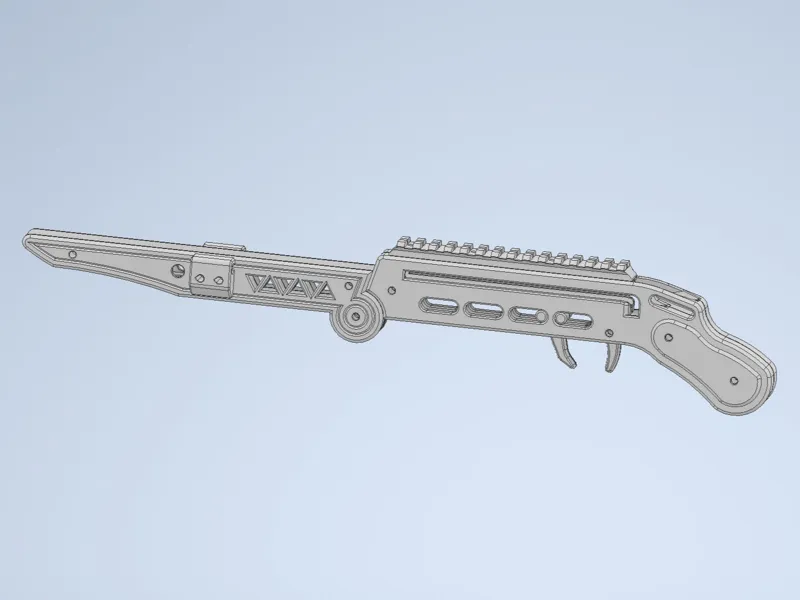 折叠皮筋弹弓 NERF版 软蛋发射器 V2