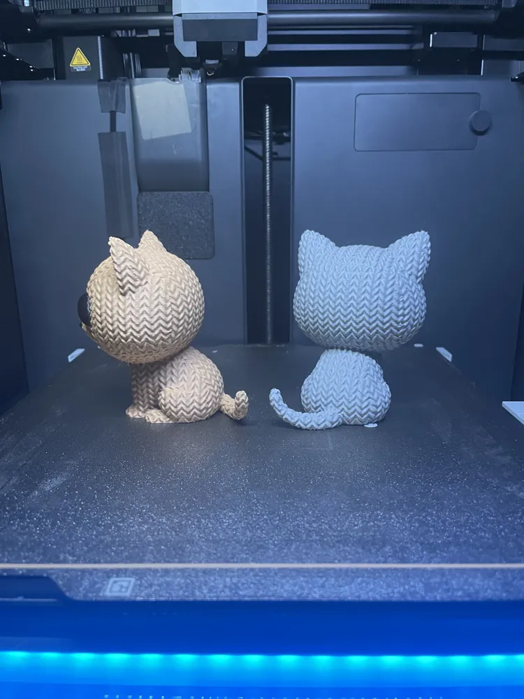Knitted Kitty - Free 3D Print Model - MakerWorld