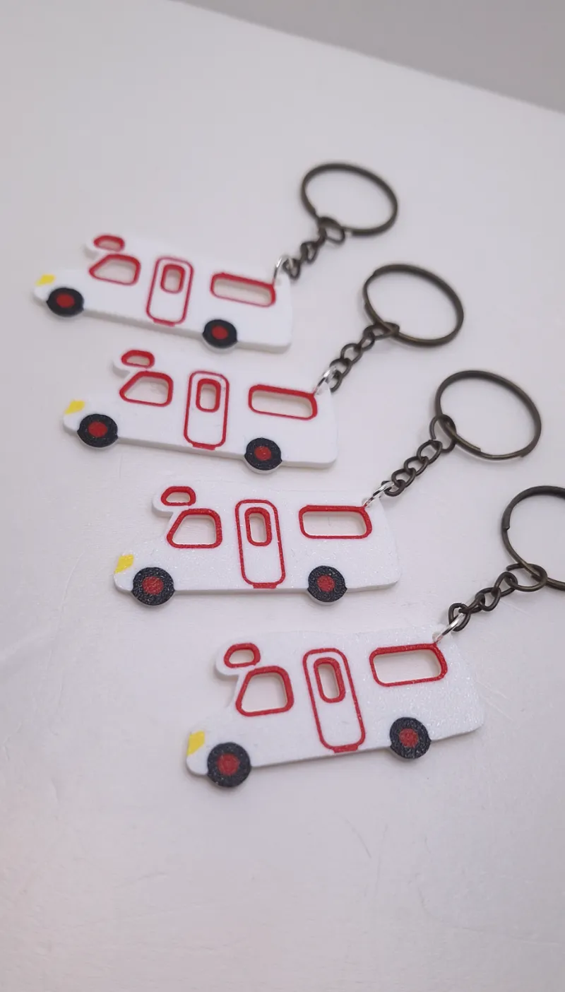 CamperVan Simple Keychain