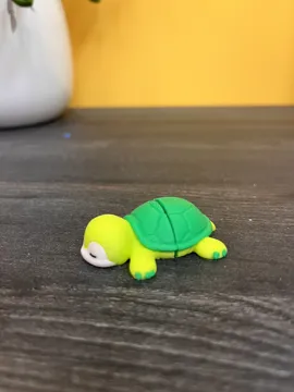 Modelo para impresión 3D: Schlafende Flexi-Schildkröte — vista de referencia 4