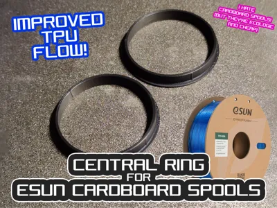 Central ring eSun cardboard spool - Improved flow