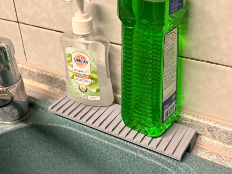 Sink Edge Soap Drip Tray with Drainage