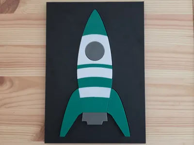 Rocket Puzzle for Kids
