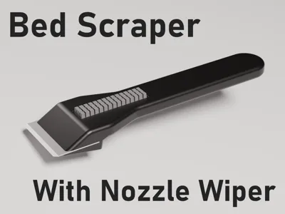 Bed Scraper w. Nozzle Wiper