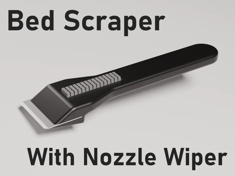 Bed Scraper w. Nozzle Wiper