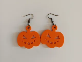 Evil Pumpkin Earrings