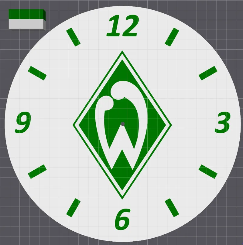 Werder Bremen Wanduhr