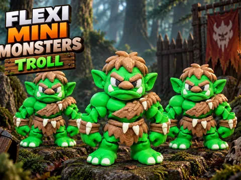 Flexi Mini Monsters: Tr0ll