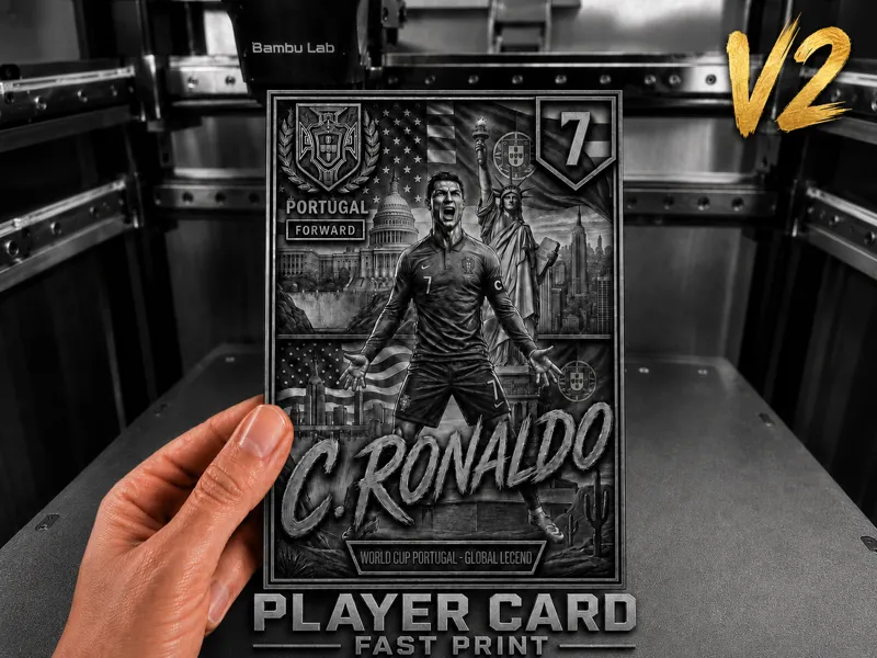 Cristiano Ronaldo Player Trading Card - V2