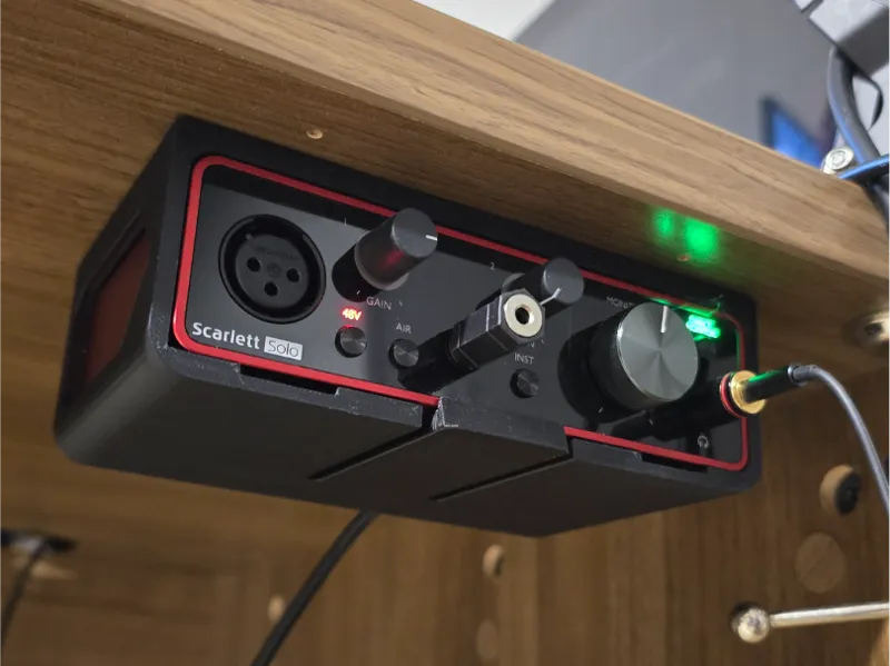 Focusrite Scarlett Solo (3rd Gen) Under Desk Mount