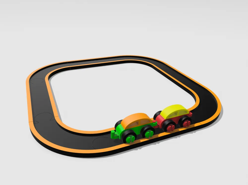 Train Track and Vehicles by DCprint - MakerWorld