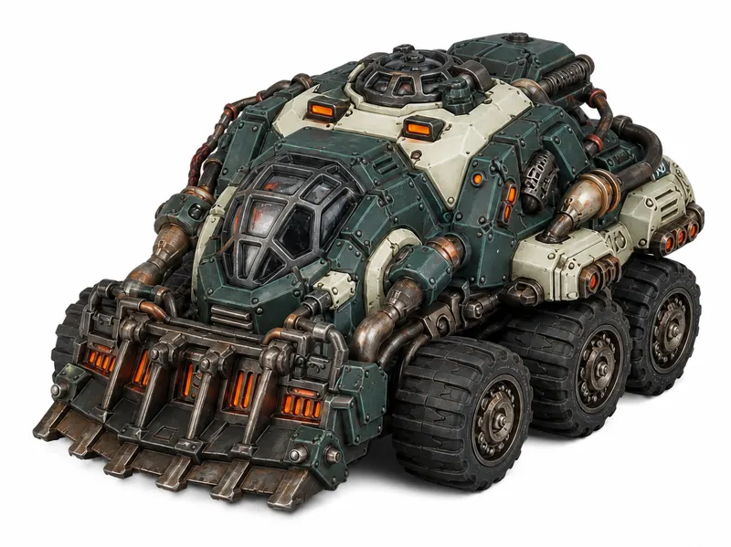 Grimdark Space Dwarf Armadillo - Transport 