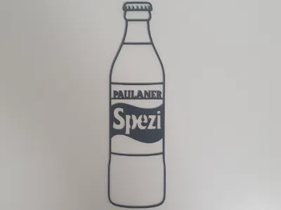 Paulaner Spezi Bottle Wall Art | Line Art
