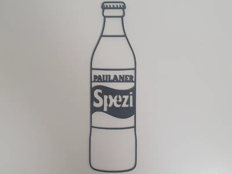 Paulaner Spezi Bottle Wall Art | Line Art