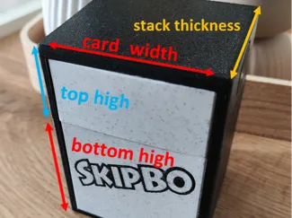 Customizable Card Box / Parametrische Kartenbox