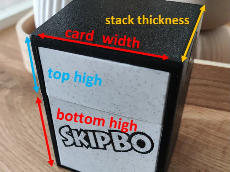 Customizable Card Box / Parametrische Kartenbox