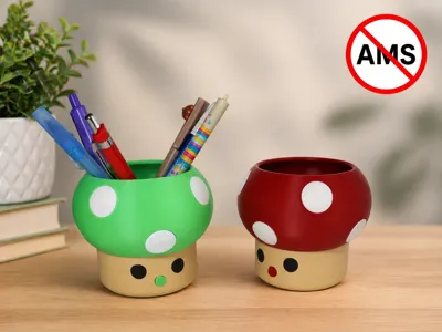 Cute Mushroom Office/Bathroom Organizer