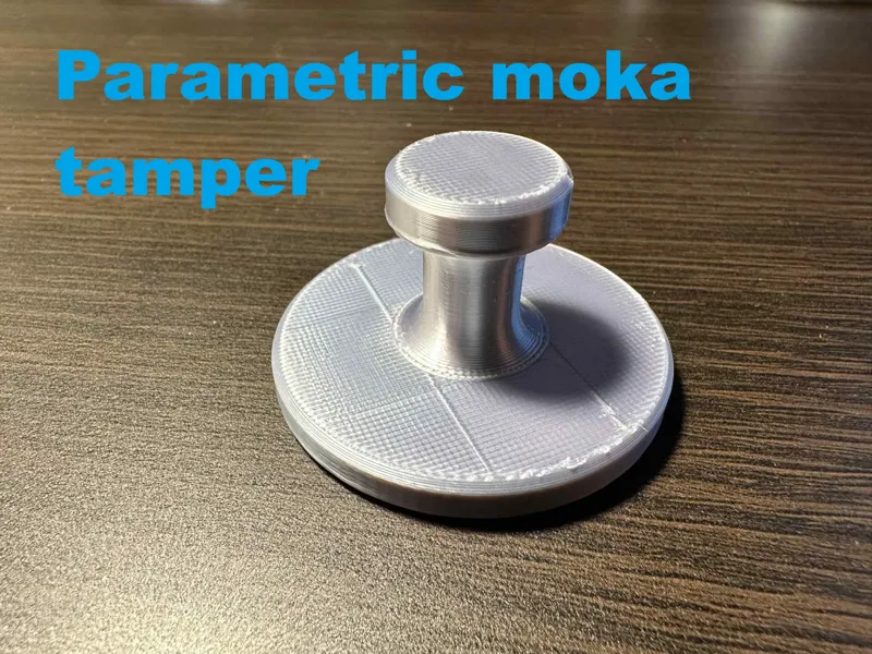 Parametric moka tamper (fits Bialetti New Moka)