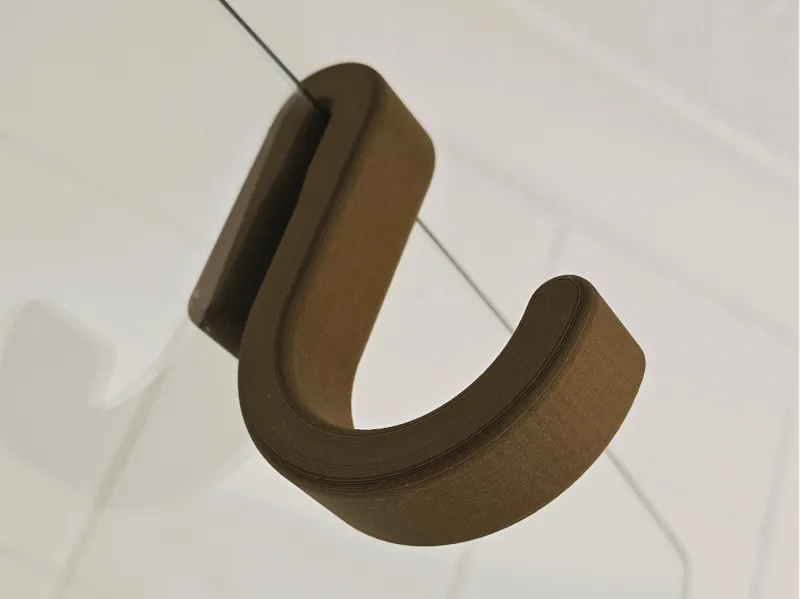 Shower screen towel hook