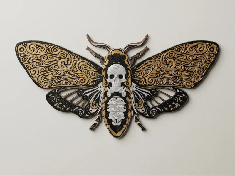 Polilla de la Muerte - Wall art