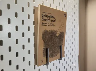 Notehook - simple notebook holder for IKEA SKADIS