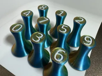 Play-Doh Stamps - Numbers