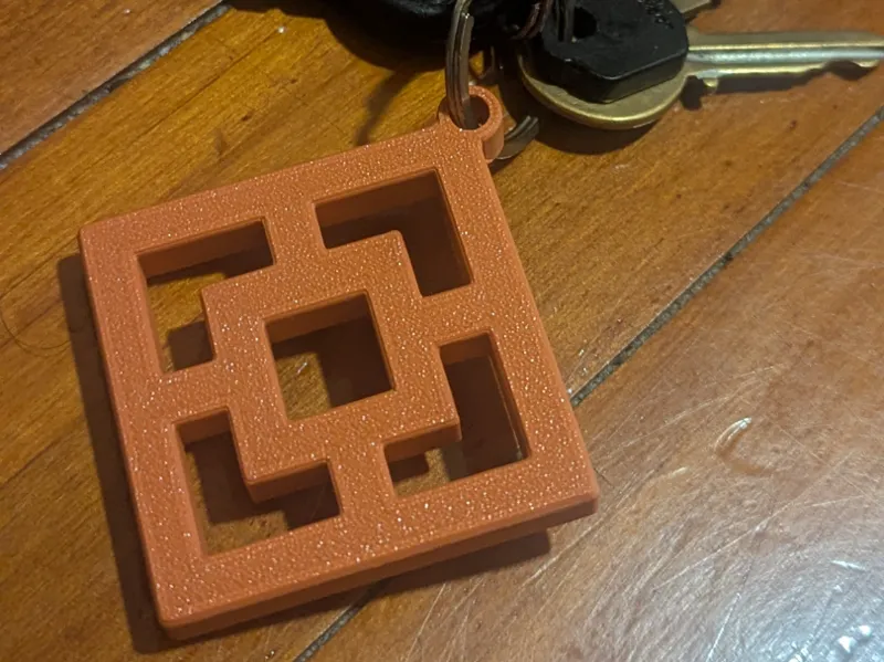 Breeze Block Keyring - Plus +