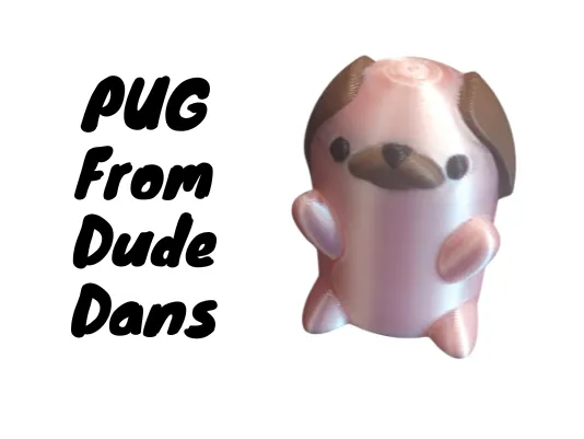 Pug Figure - Based on the Cartoons of Dude Dans