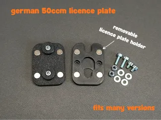 removable licence plate holder 50ccm