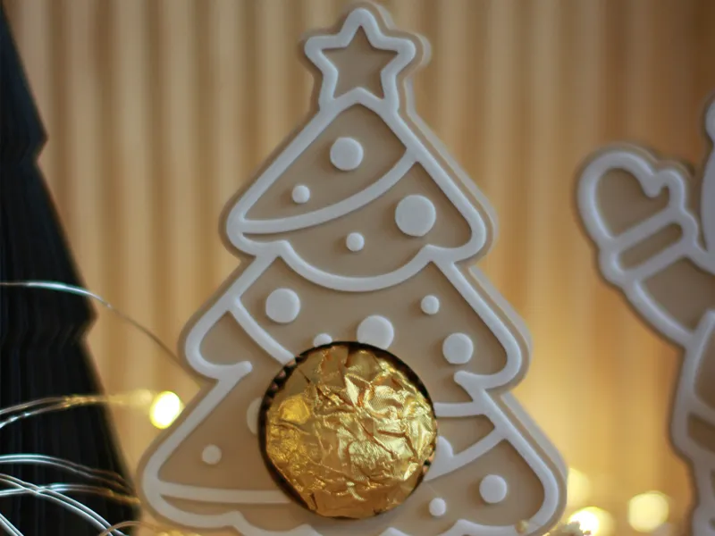 Weihnachtsbaum Pralinenhalter Lebkuchen