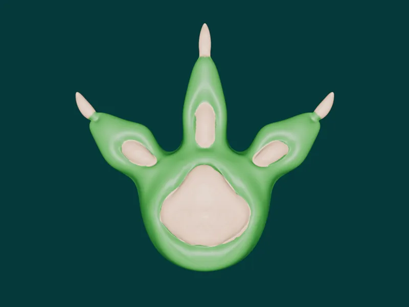 dino foot magnetic