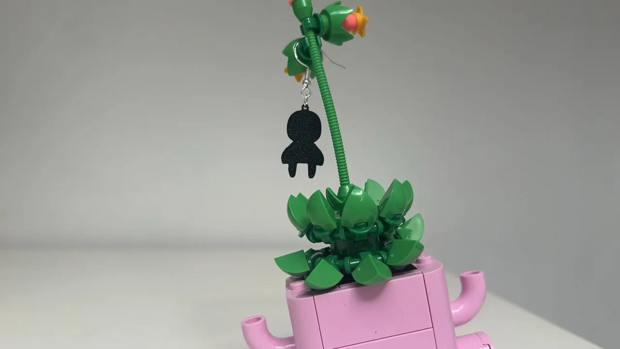 Astrobot 2D Earring view 4