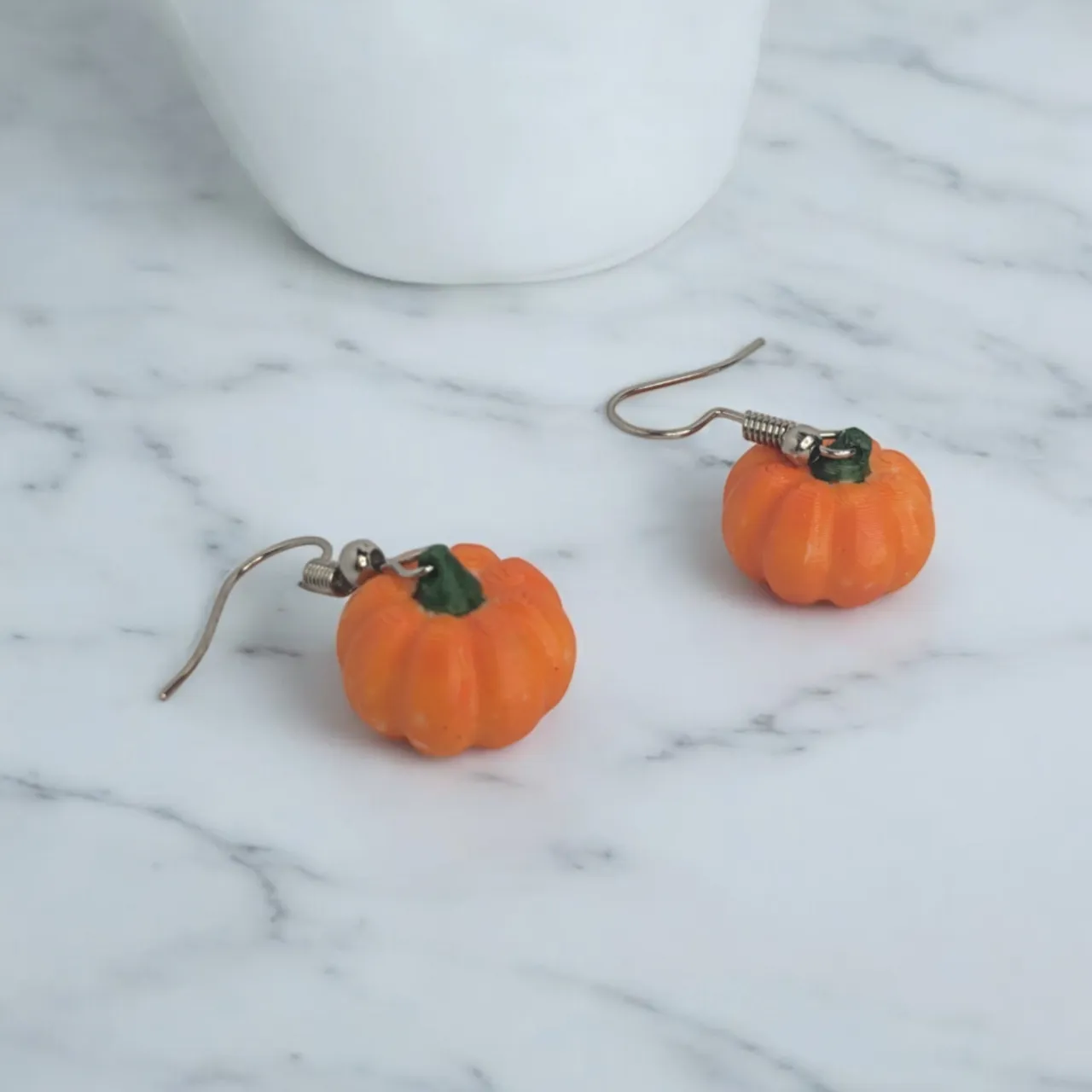 Halloween Pumpkin Earrings view 3