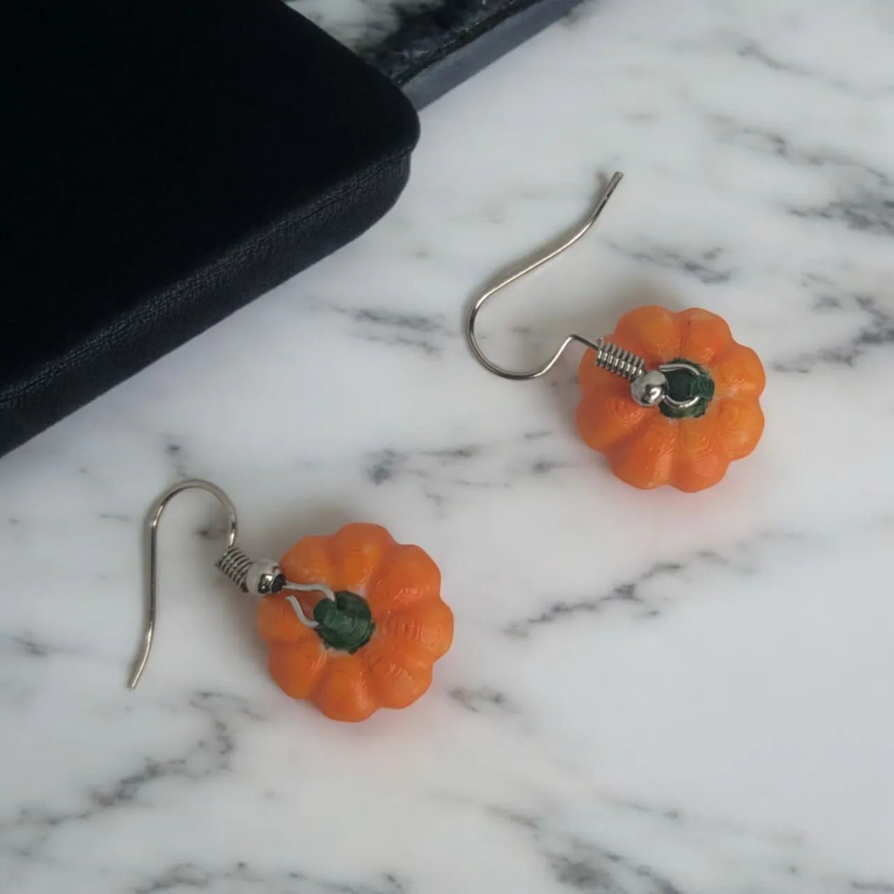 Halloween Pumpkin Earrings view 2