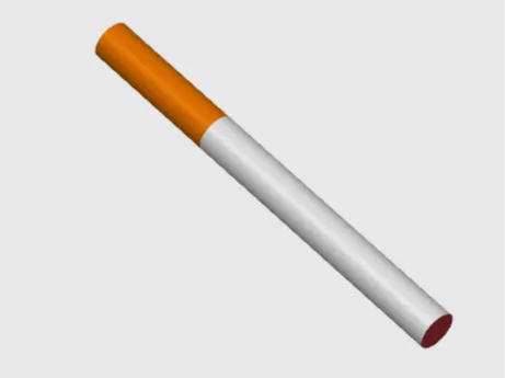 Cigarette factice réaliste
