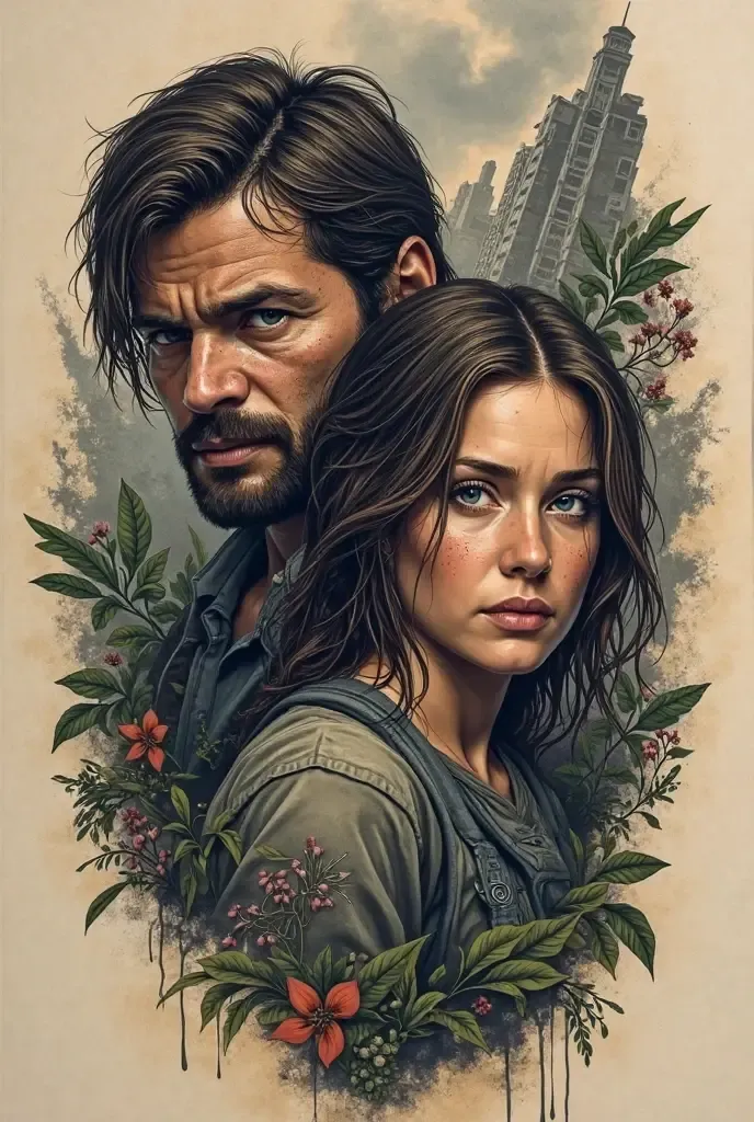 The Last Of Us (Joel and Ellie) hueforge - Free 3D Print Model - MakerWorld