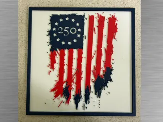 America's 250th Anniversary -Distressed  Flag