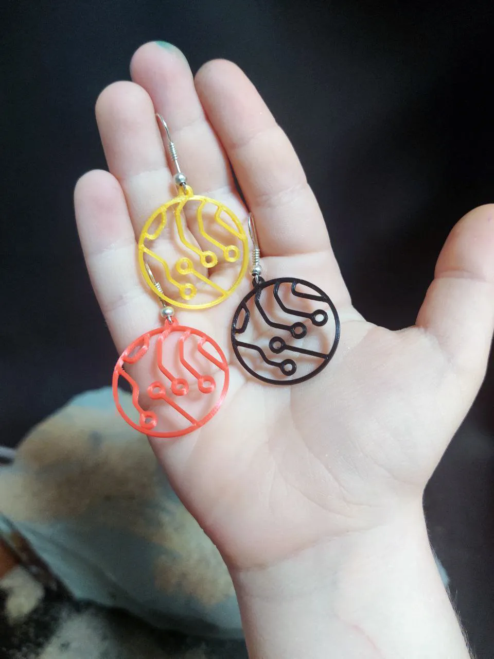 Cyber Nexus Earrings view 2
