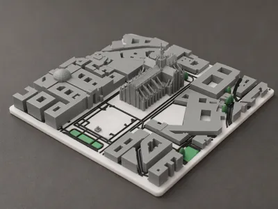 Milan Duomo Square Map