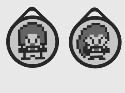 Jessie & James Pixel Art Pokémon Keychains