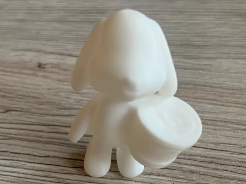 Süßer Deko Hase mit einem Honigeimer