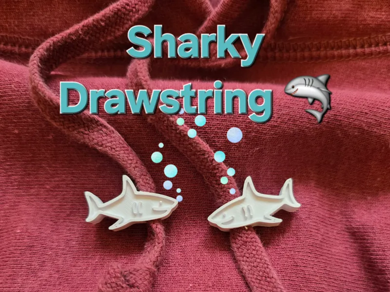 Sharky the Drawstring Bead – Tiny Bite, Big Heart 