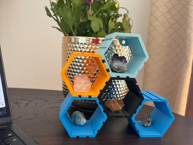 hexagonal shelf