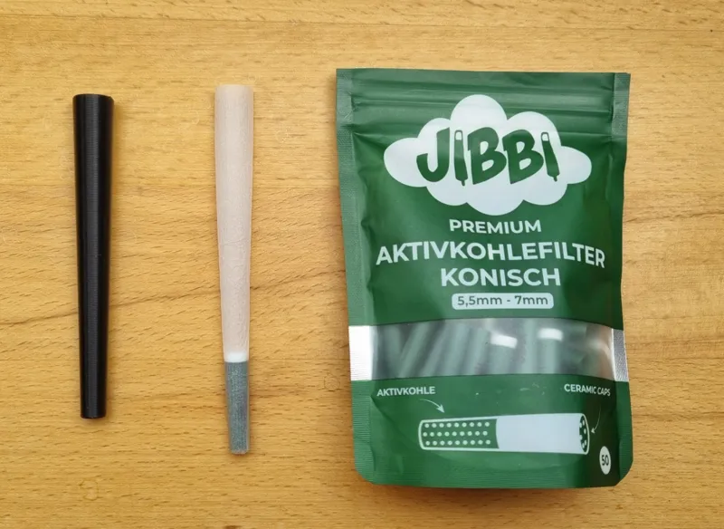 Joint-Cone-Jibbi Premium Activkohlefilter konisch
